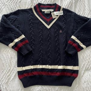 vintage izod cable knit sweater!